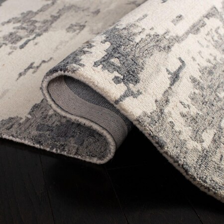 Safavieh 6 x 6 ft. Abstract 100 Percent Wool Pile Square RugCharcoal & Ivory ABT465H-6SQ